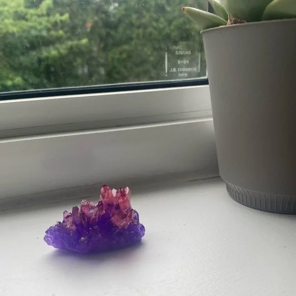 House decoration ~ Purple & pink crystal cluster decoration ππ - Picture 3 of 16